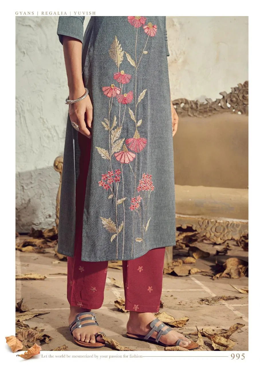 Vink Venice 10 Latest Festive Wear Pure Staple Viscose Handloom Kurtis With Bottom Collection
