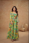 Kiera By Gulkayra Chinon Printed Wholesale Designer Indo Western Suppliers In Mumbai
