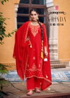 Vrinda By Rangoon Silk Emboidery Top With Bottom Dupatta Suppliers In India