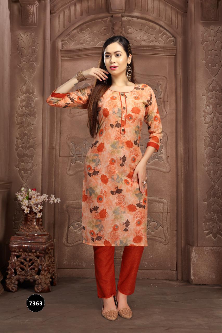 Fashion Talk Morni 2 Ethnic Wear Cotton Printed Kurtis With Bottom Collection
