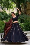 Black Colour Pure Cotton Printed Lehenga Choli Collection Taraa L 1697