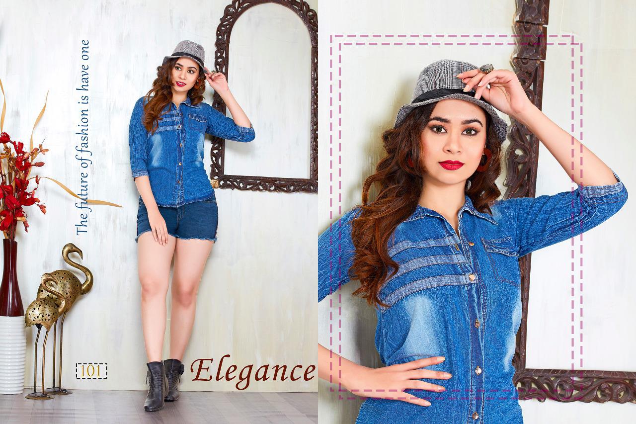 Trendy Fabulous Latest Stylish Party Wear Denim Ladies Shirt Collection
