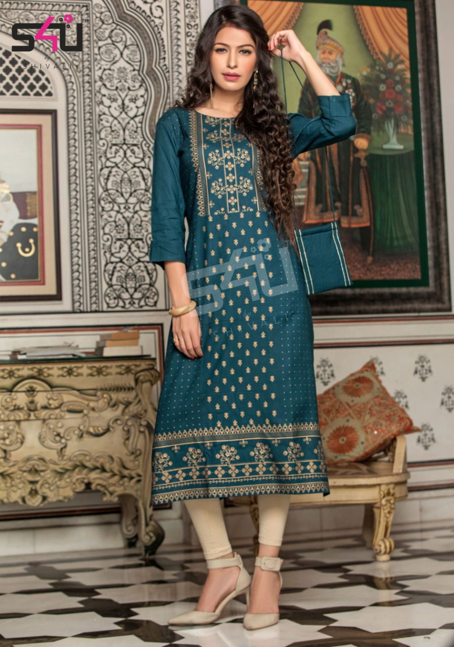 S4u Fyre 2 Latest Fancy Regular Casual Wear Printed Cotton Designer Kurtis Collection
