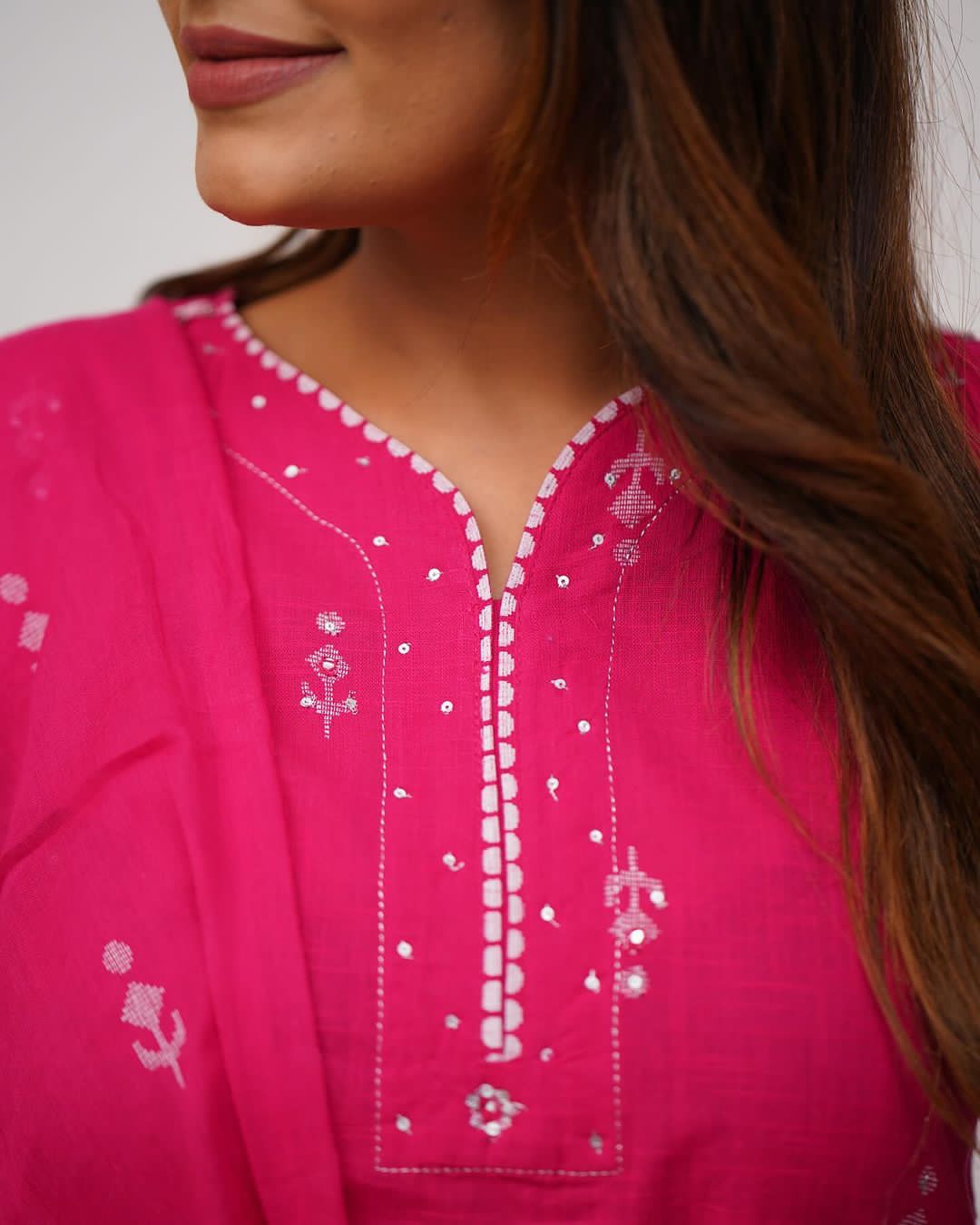 Akshar Designer Hand Block Print Stylish Front Cotton Kurti With Bottom Dupatta Wholesale Clothing Suppliers In india
