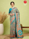 Ganga 26 By Apple Silk Blend Digital Printed Wholesale Fancy Saree Suppliers In India
