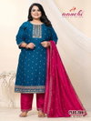 Plus Zuri By Aanchi Vichitra Silk Wholesale Kurti With Bottom Dupatta In India