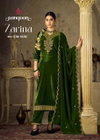 Zarina By Rangoon Velvet Kurti With Bottom Dupatta Suppliers In India
