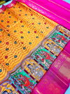 Kalamkari Zigzag 2 By Policona Fab Pattu Digital Printed Saree Orders In India
