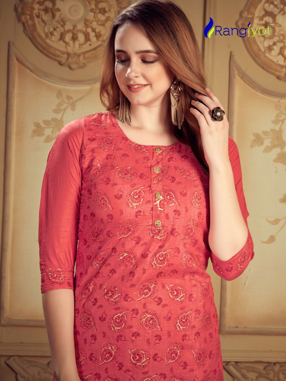 RANGJYOT NARGIS VOL-1 Latest fancy Heavy Designer Festive Wear Dolla silk top With Sequence Work pant Kurtis Collection 