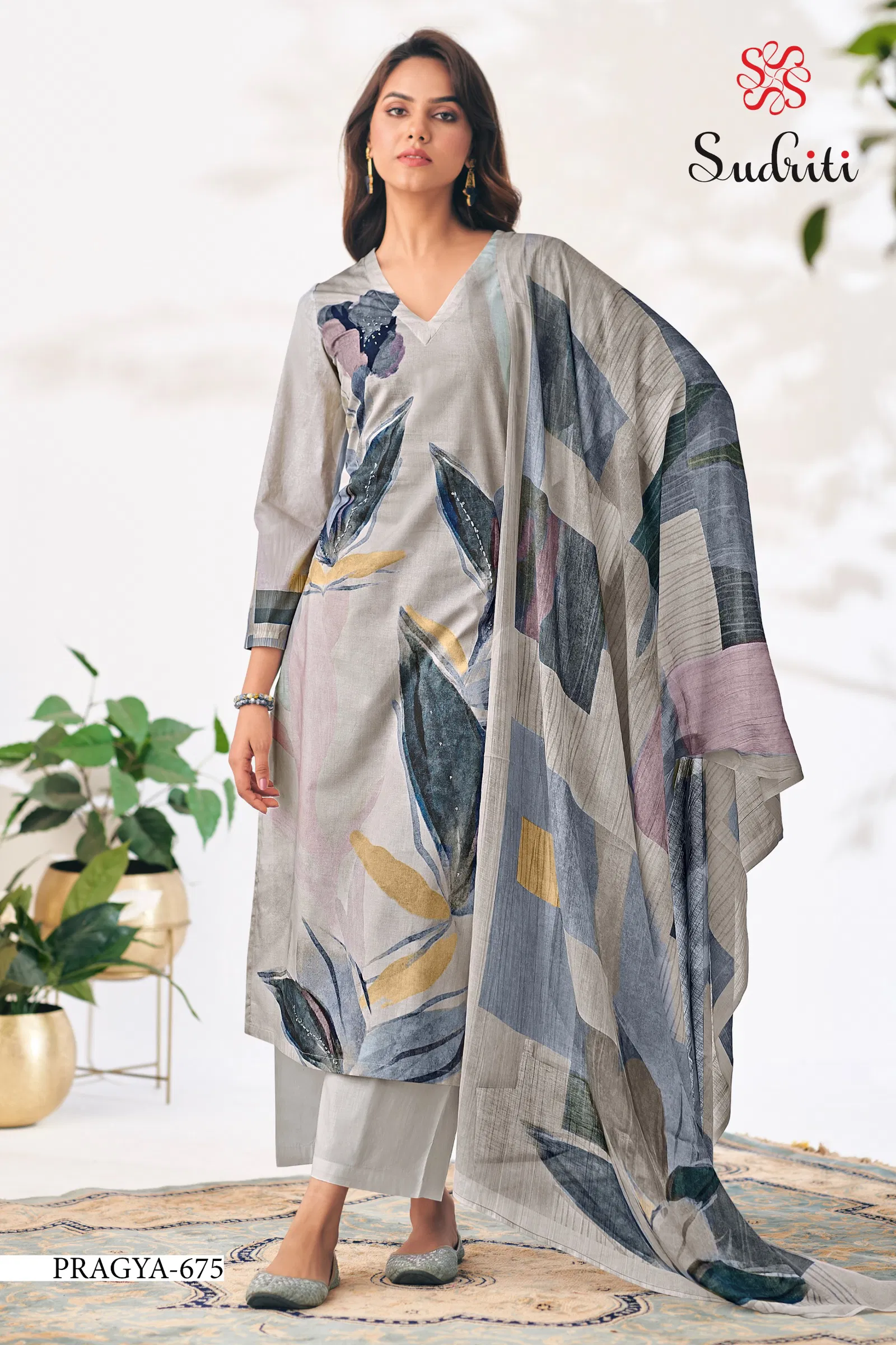Pragya By Sudriti Pure Cotton Printed Designer Salwar Suits Wholesale Online