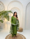 Naisha K 398 Vol 2 Rayon Robi Mirror Work Casual Wear Kurti With Pant Dupatta Exporters In India