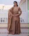 KF 3111 Kalaai Vichitra Silk Embroidery Sharara Suits
