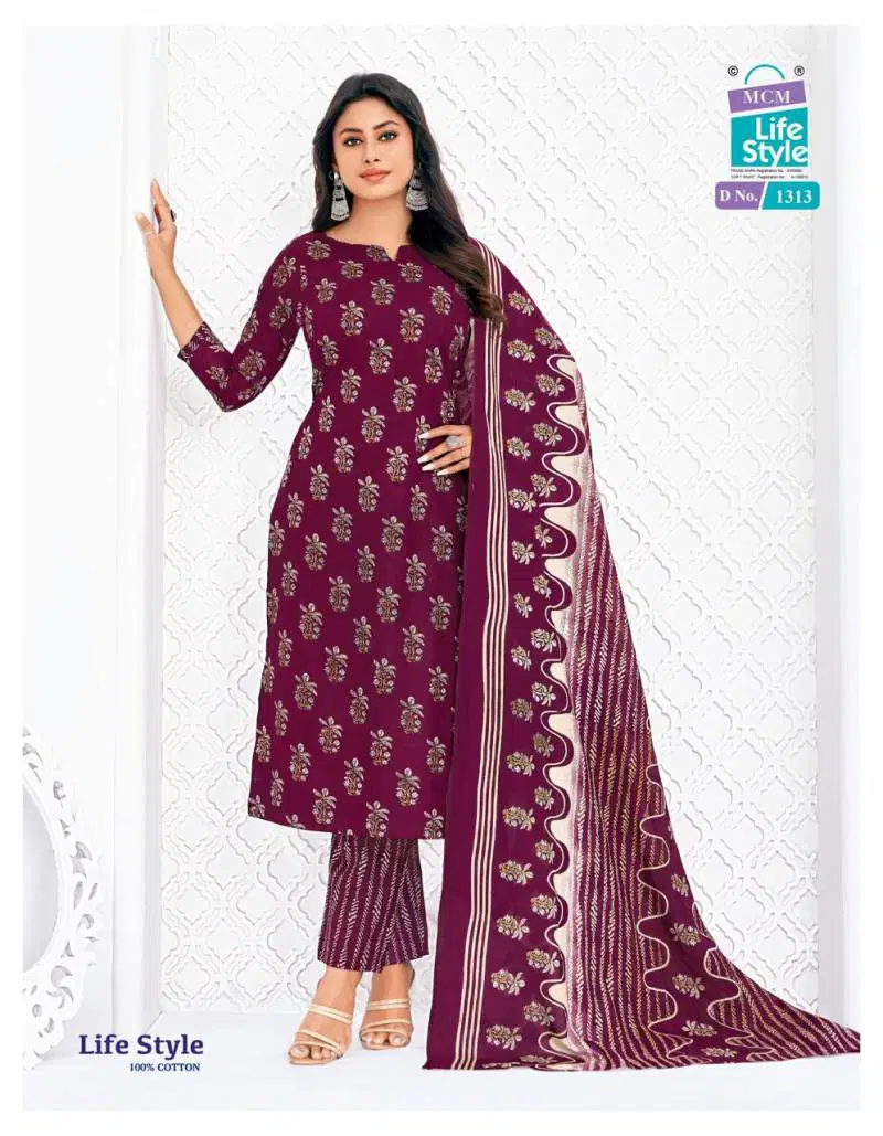 Life Style Vol 13 By Mcm Cotton Dress Material Wholesalers In Delhi