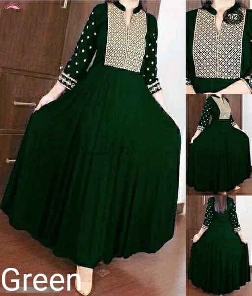 Diva Poli Rayon Gown Catalog