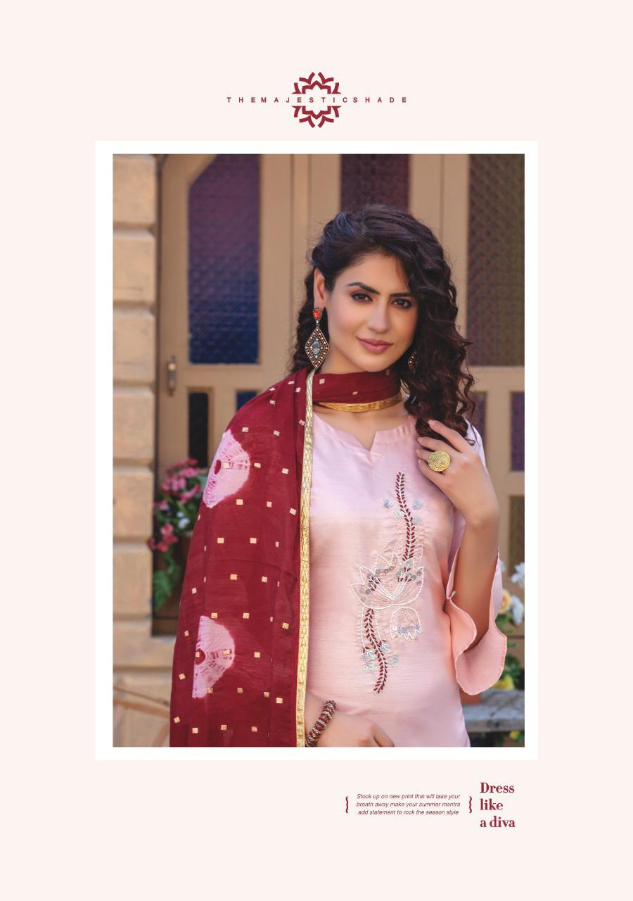 Wanna Ginni Designer Casual Wear Heavy Silk Kurtis With Fancy Heavy Dupatta Collection