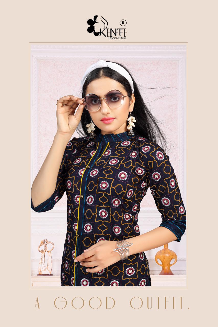 Kinti Crypto Currency 6 Casual Wear Printed Cotton Kurtis Collection
