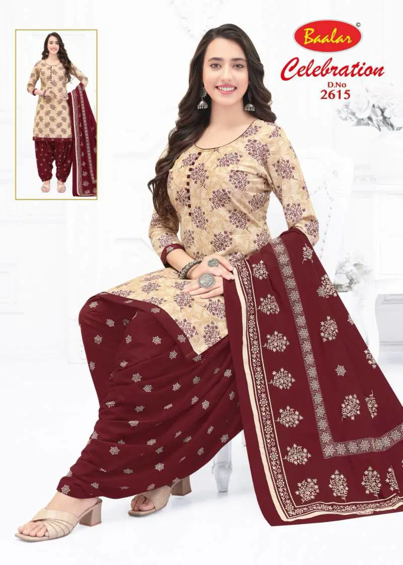 Baalar Celebration Vol 26 Fancy Cotton Printed Dress Material Wholesale Online