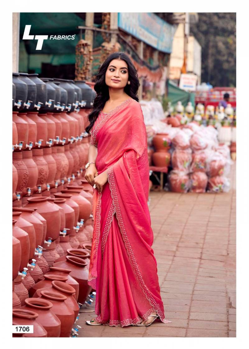Silver Stone Vol 17 By Kashvi Nylon Cationic Fancy Saree Suppliers In India