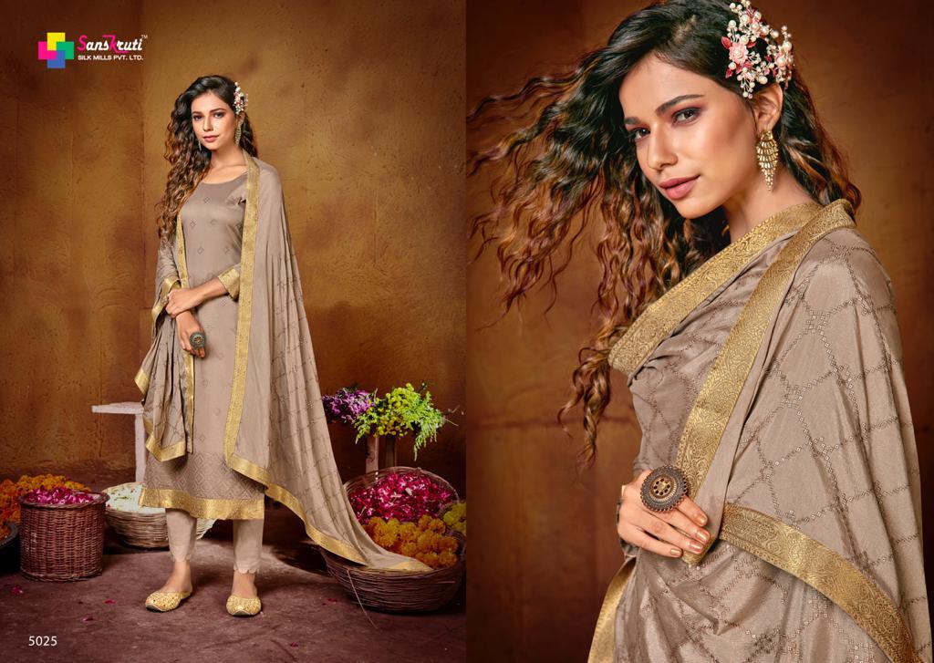 Sanskruti Khushnuma Latest Fancy casual Wear Pure jam Silk Designer Dress Material Collection
