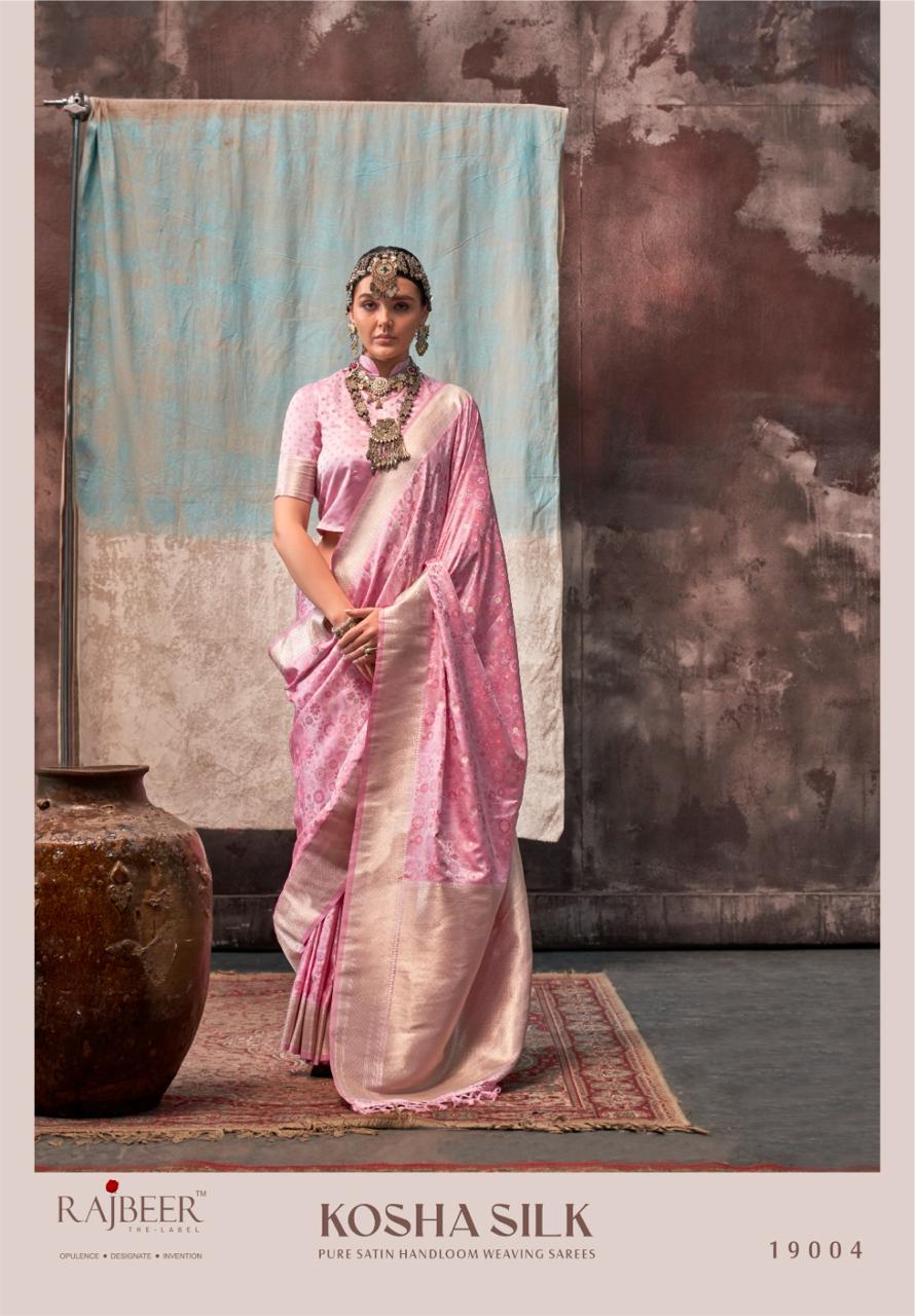 Kosha Silk By Rajbeer Satin Handloom Sarees Wholesale Shop In India