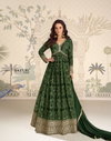 Bandhan By Sayuri Chinon Silk Embroidery Gown With Dupatta Suppliers In India