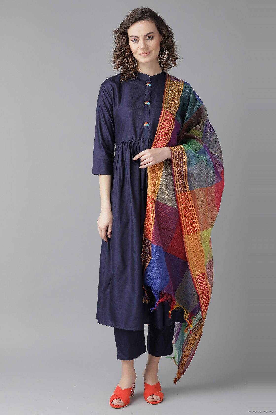 Crystal 2 Casual Fancy Regular Wear Ready Made Cotton Plazzo Suit Collection