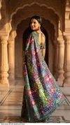 Tew Vol 1 Roman Silk With Ajarakh Print Saree