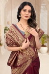 Satani 4302 Banarasi Soft Zari Work Silk Saree Exporters In India
