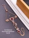 AD Diamond Silver And Rose Gold Hath Panja Accessories Catalog