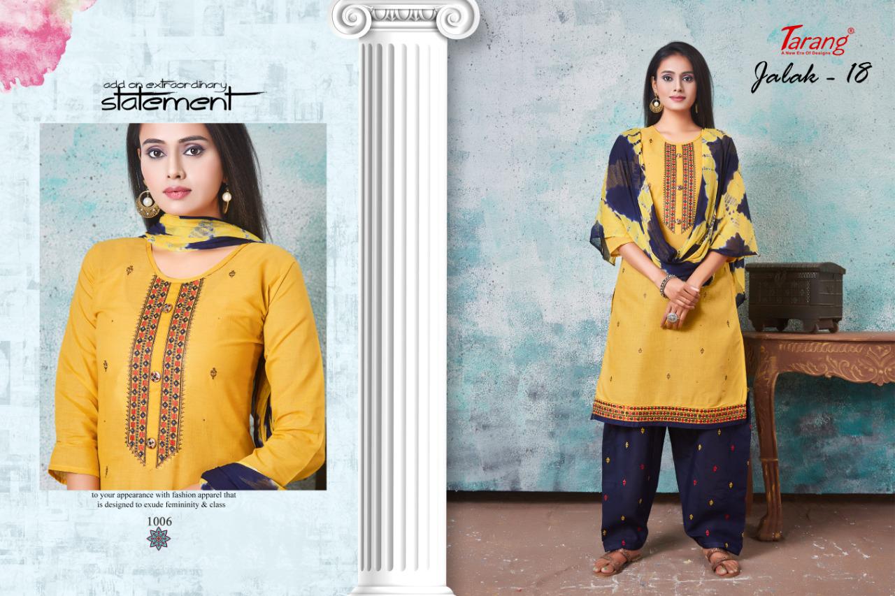 Tarang Jalak 18 Latest Designer Semi Lawn Cotton Dress Material With Nazneen Dupatta