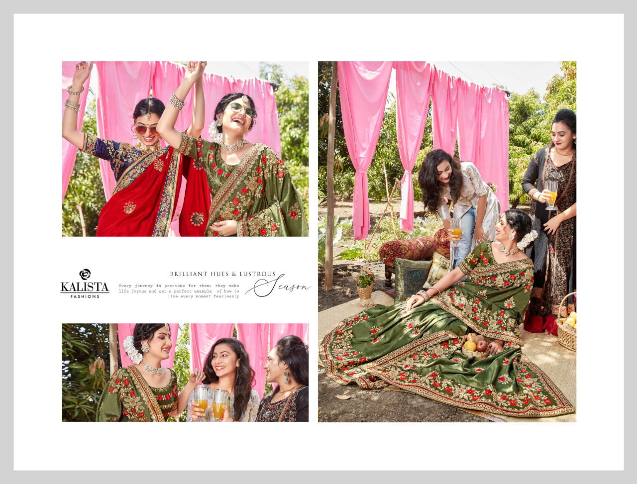 KALISTA MALLIKA VOL-3 Fancy Wedding Wear Khatli Diamond Work Heavy Saree Collection