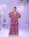 Raahi By Sayuri Georgette Digital Designer Kaftan With Gharara Orders In India