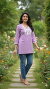 Naisha K 378 Cotton Embroidery Work Casual Wear Top Wholesale Clothing Distributors In India