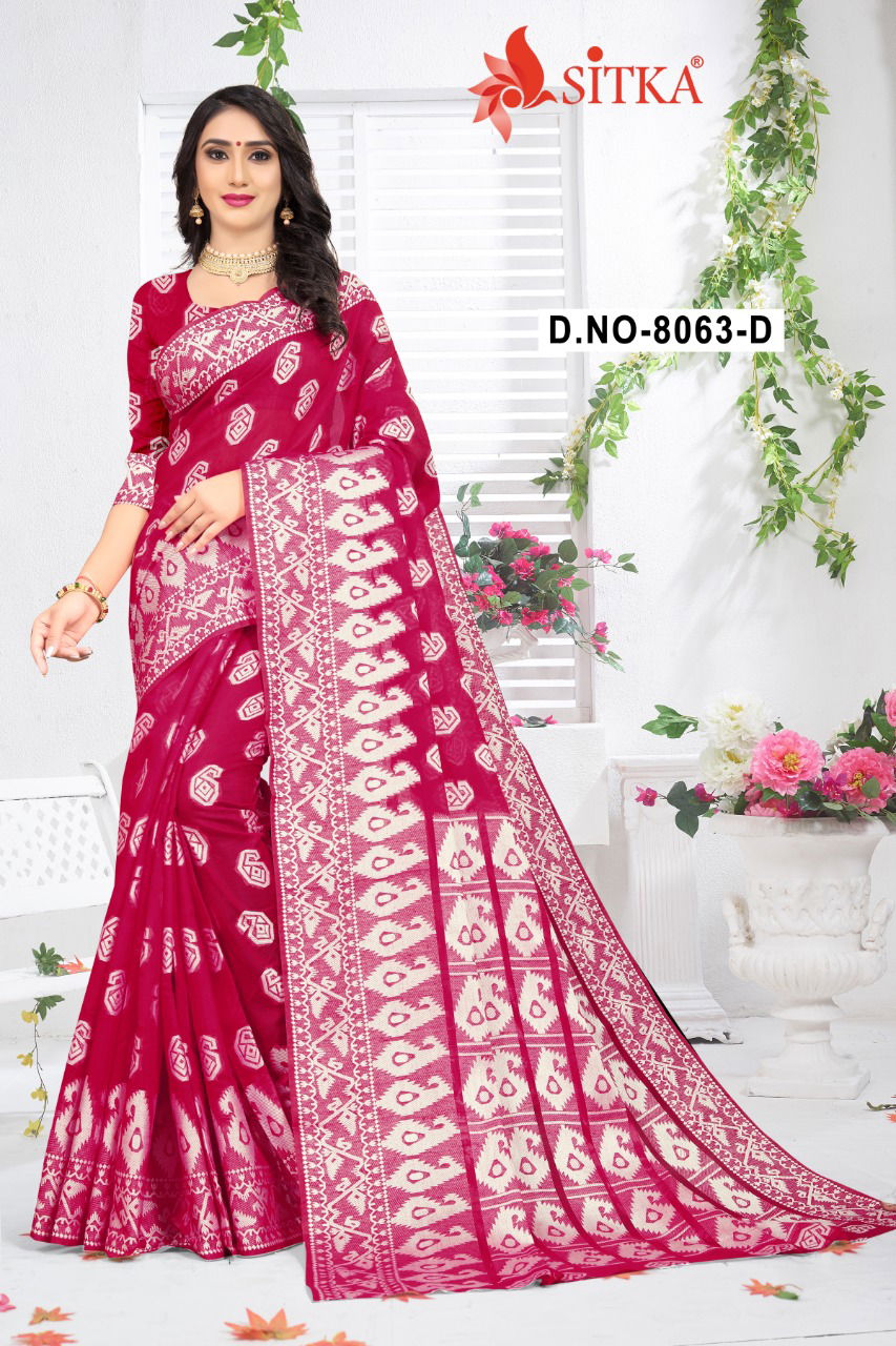 Belize 8063 Fancy Casual Festive Wear latest Designer Poly cotton Sarees Collection