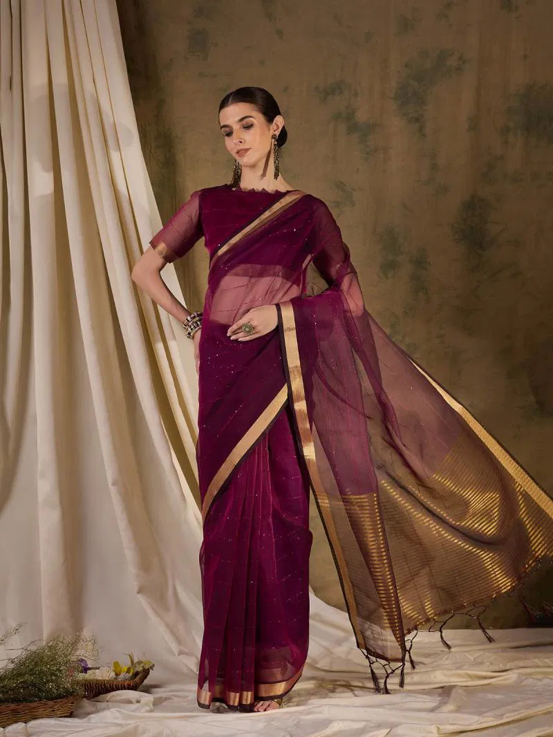 Color Set 8212 Organza Silk Festive Wear Saree Online Wholesale