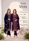 Myra By Glossy Simar Velvet Dress Materials 