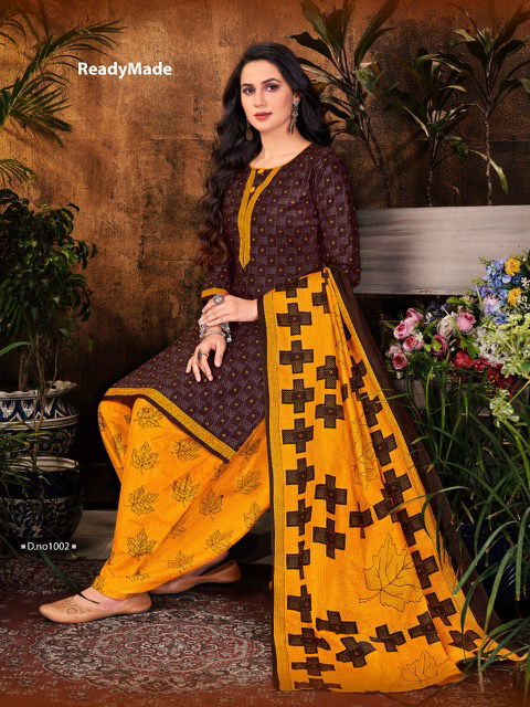 Mitto Patiyala 1 Casual Regular Wear Cotton Printed Ready Made Collection
