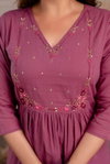 Naisha K 335 Cotton Embroidered Work Kurti With Pant Dupatta Suppliers In India