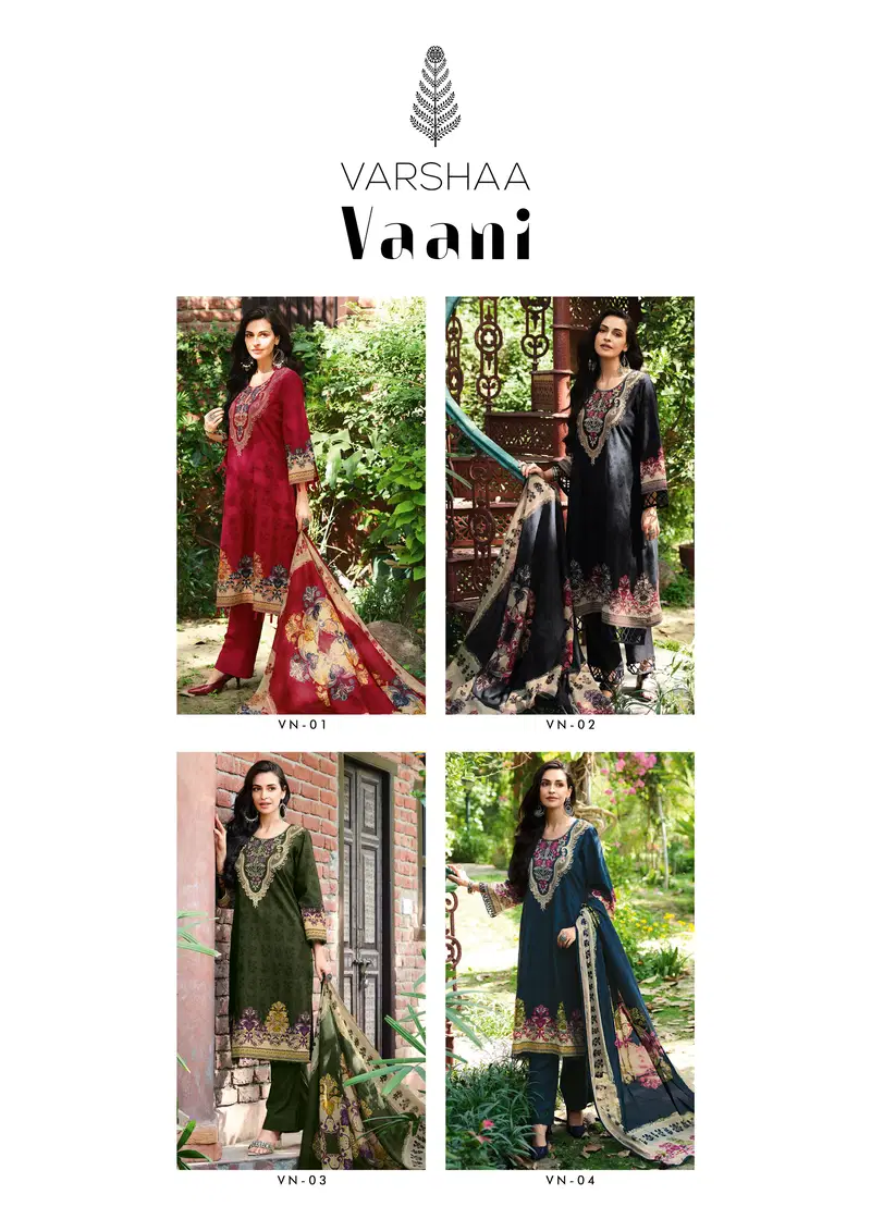 Vaani By Varsha Cotton Designer Salwar Suits Exporters In India
