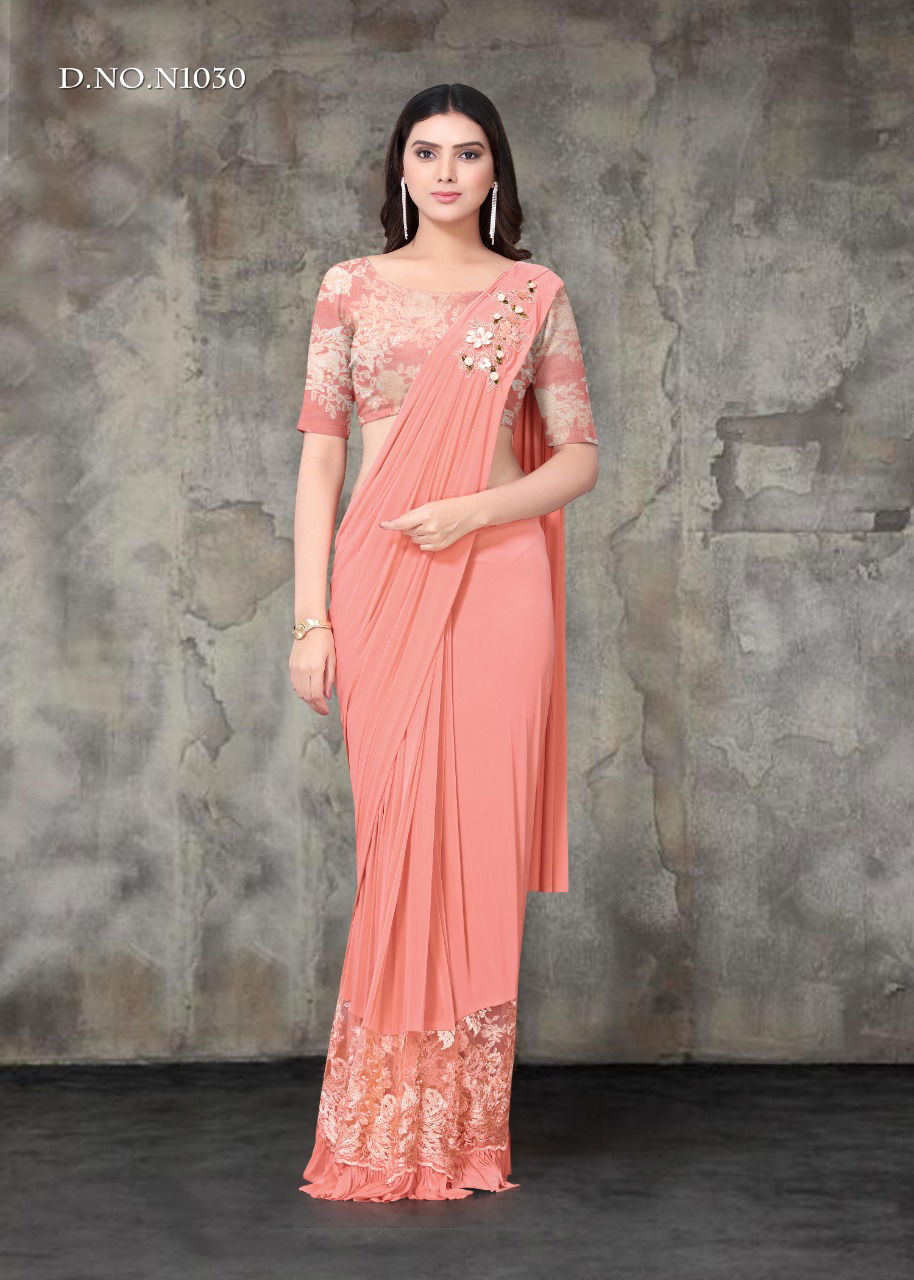 Shiya 2 Latest Designer Imported lycra Party Wear Heavy Worked Saree Collection
