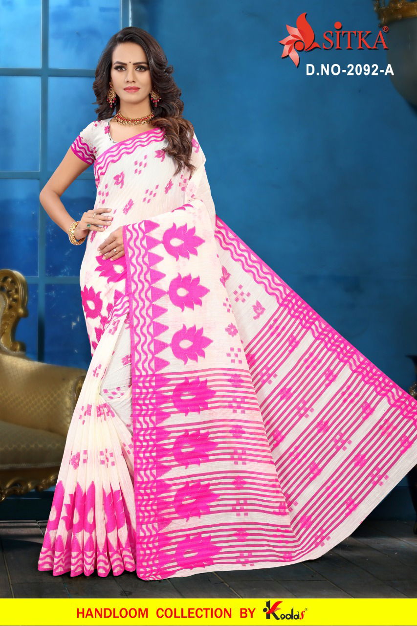 Printed Poly Cotton Daily Wear Saree Collection