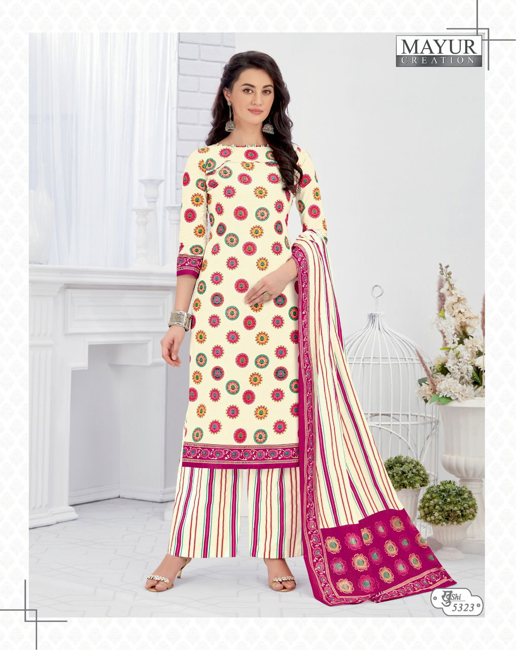 Mayur Khusi 53 Latest Designer Printed Pure Cotton Slawar Suit Collection 