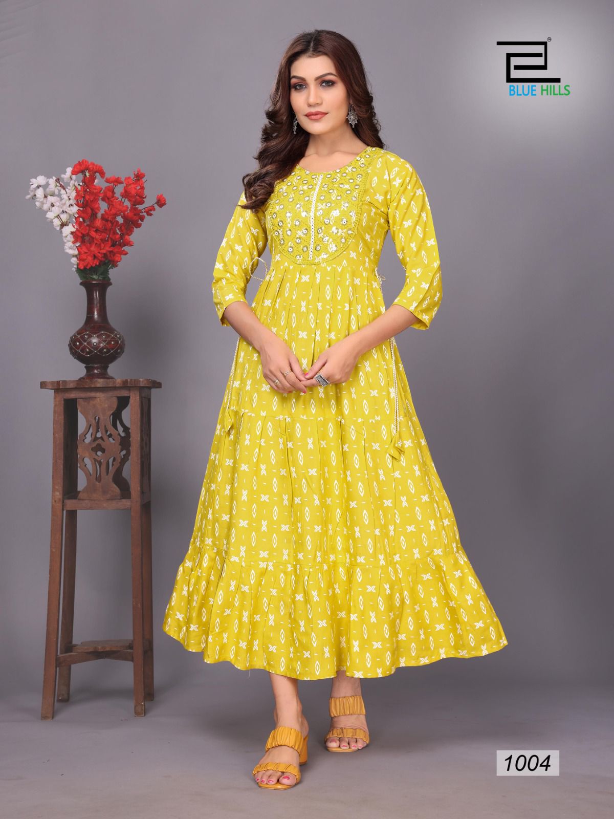 Blue Hills Sarfanaz Vol 10 Printed Anarkali Kurtis Catalog

