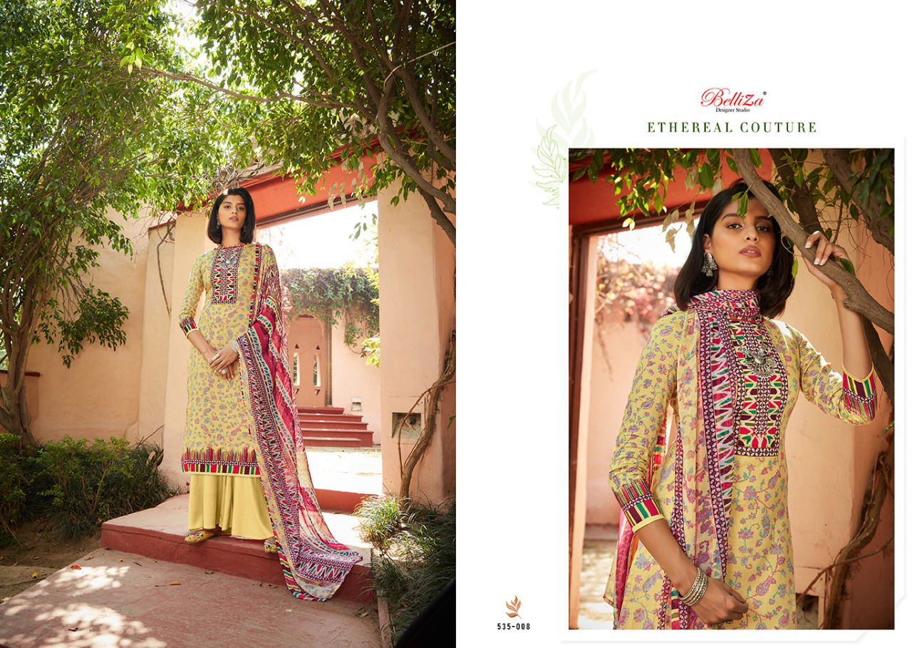 Belliza Swara 2 Designer Ethnic Wear Pure Original Heavy Jam Cotton Digital Print Dress Material Collection
