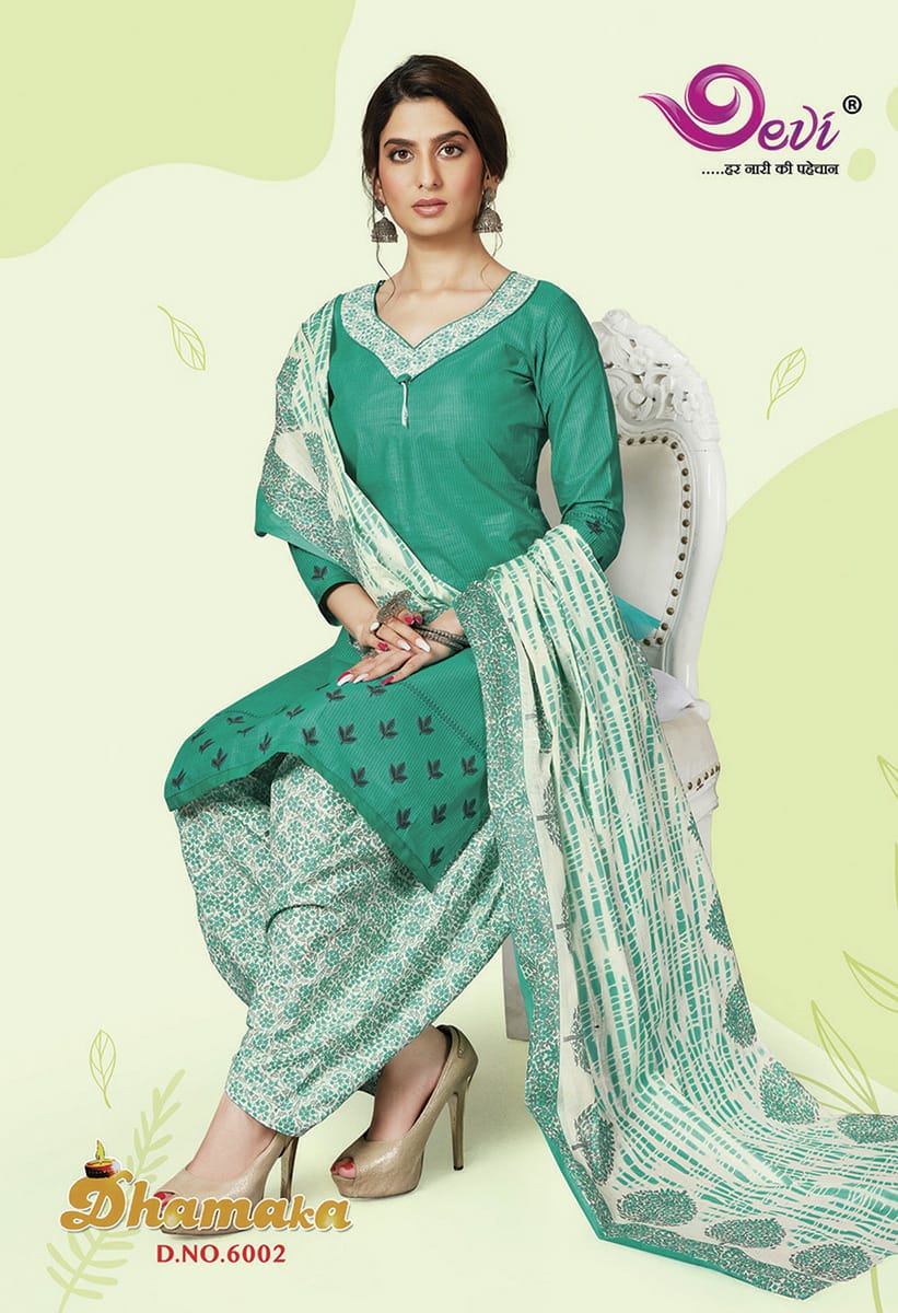 Devi Dhamaka 6 Latest Collection Of Regular Wear Printed Cotton Dress Material