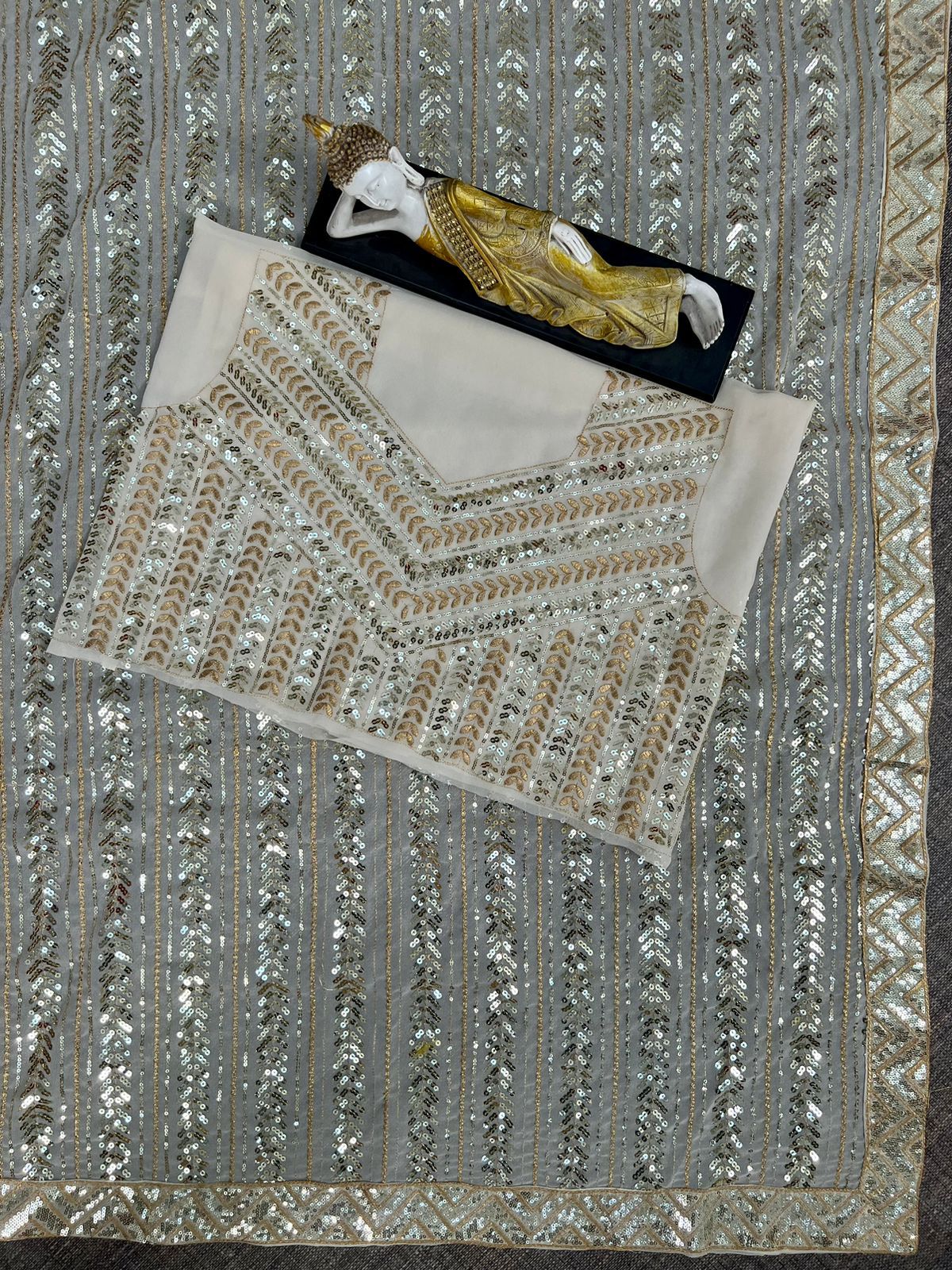 LG 1582 Sequence Embroidery Party Wear Sarees Catalog