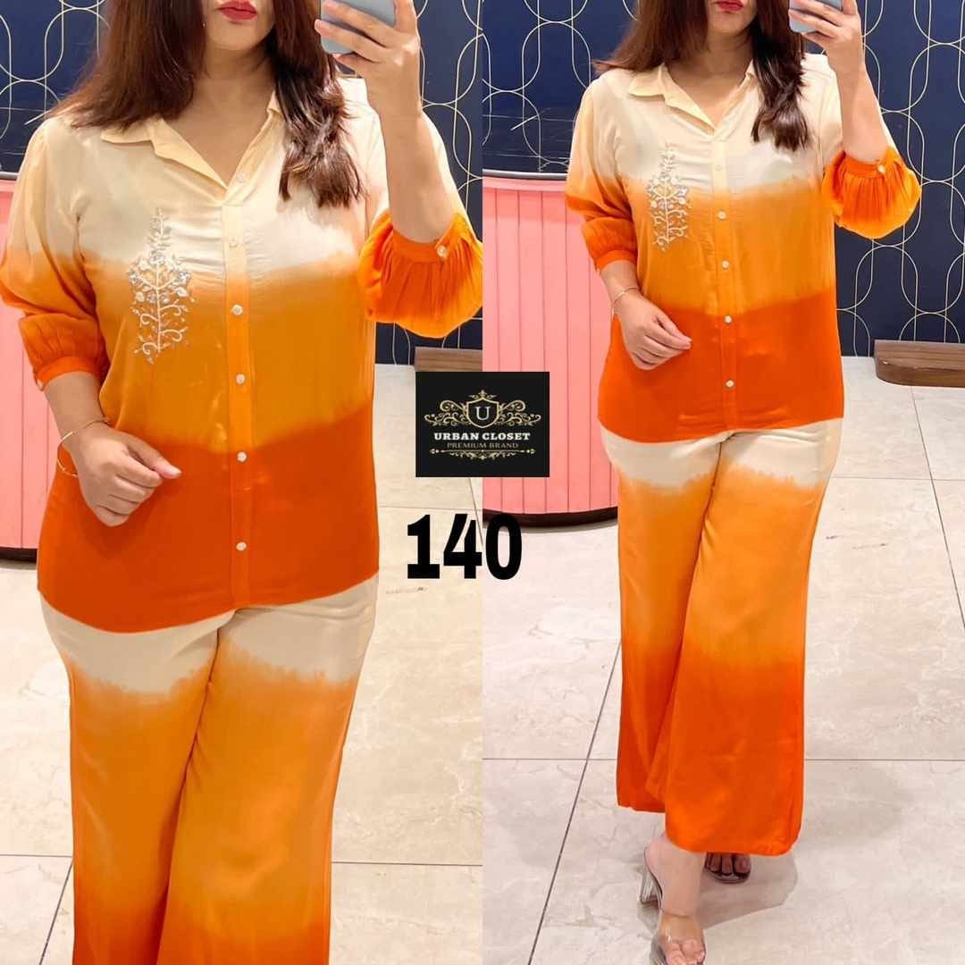 Virat Heavy Embroidery Work Cord Set Western Catalog