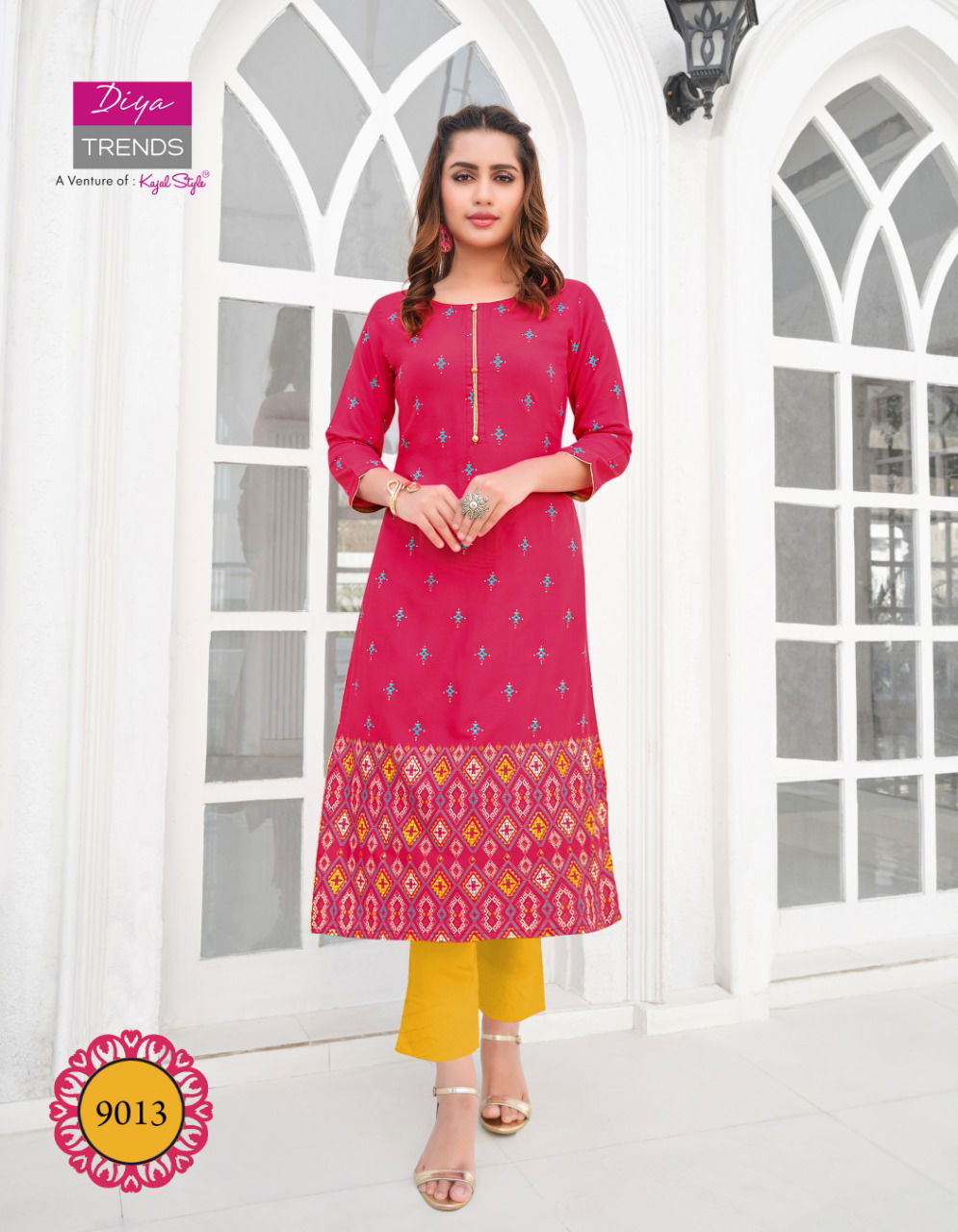 Gardencity 9 Latest Fancy Ethnic Wear Printed Designer Rayon Kurti Collection

