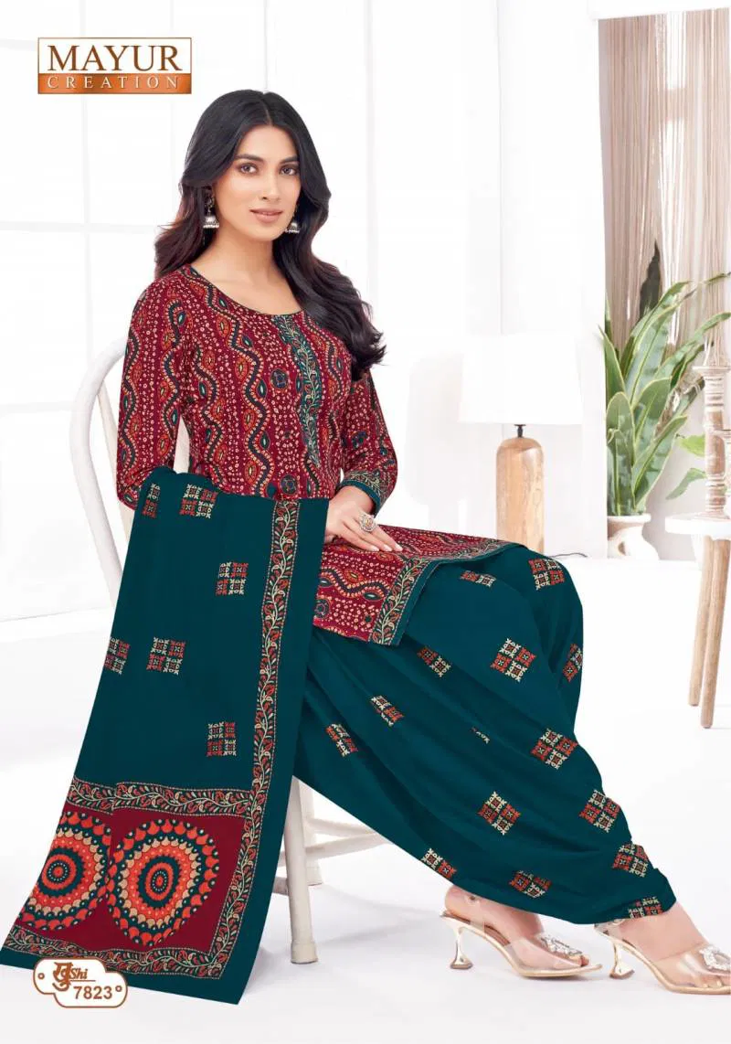 Khushi Vol 78 By Mayur Cotton Dress Material Wholesale Shop In Surat
