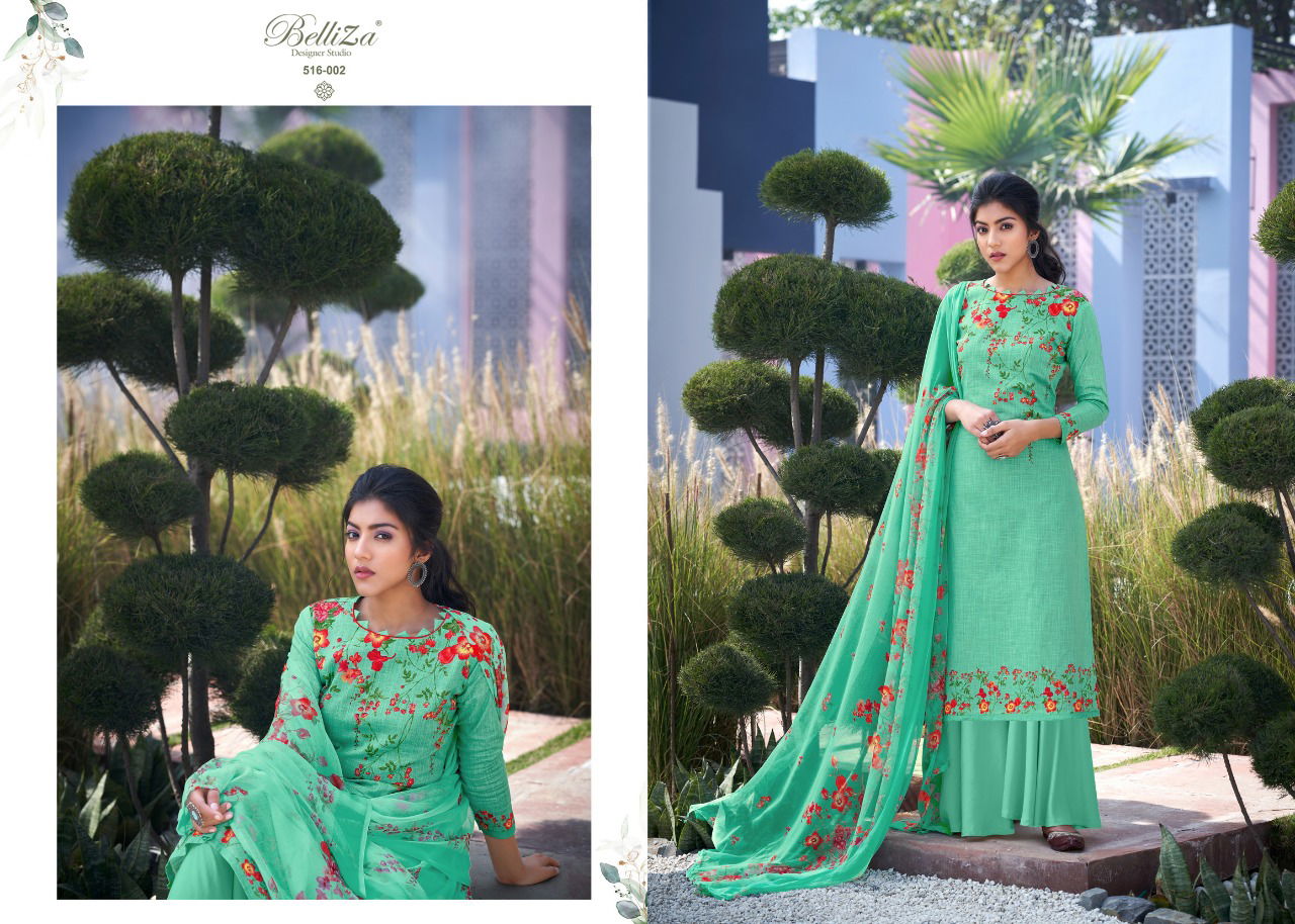 Belliza Helix Latest Fancy Regular Wear Digital Printed Designer Pure Cotton Dress Material Collection